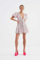 Fickle Hearts-Lilly Karpuz Kollu Mini Elbise-Elbise-2-Milagron.com