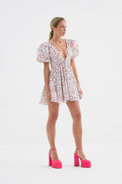 Fickle Hearts-Lilly Karpuz Kollu Mini Elbise-Elbise-3-Milagron.com