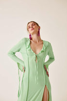 Fickle Hearts-Nellie Dress Lime-Elbise-3-Milagron.com
