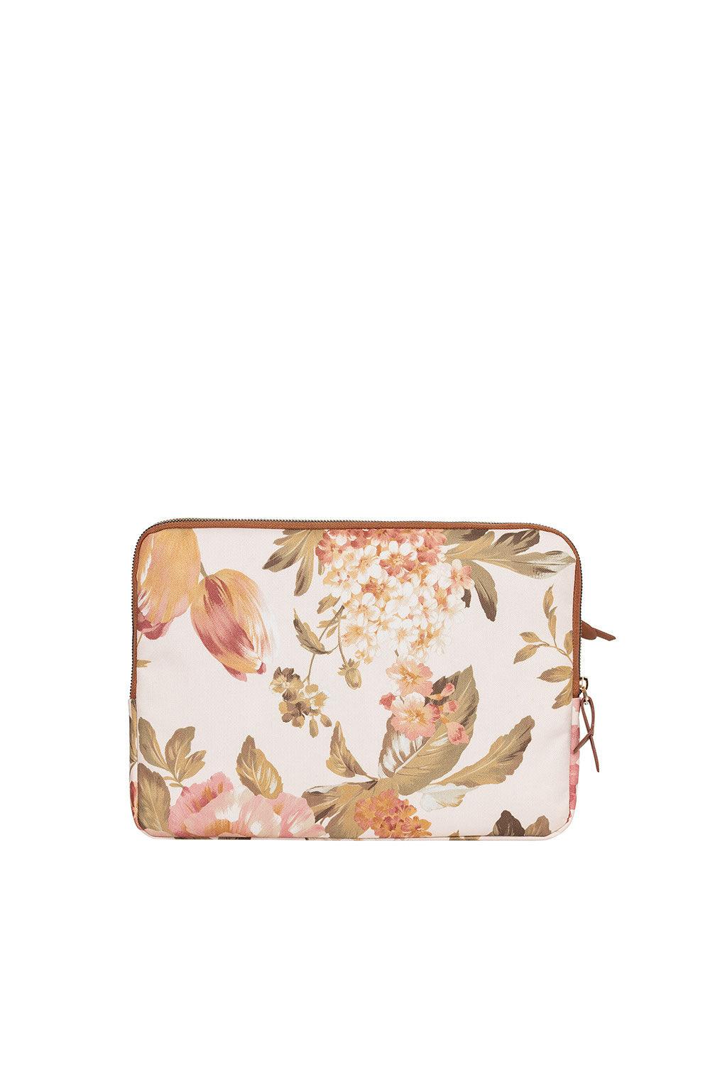 Fudela-Fudela 13-14 Inch Cream Roses Macbook- Laptop Bag-Laptop Çantası-4-Milagron.com