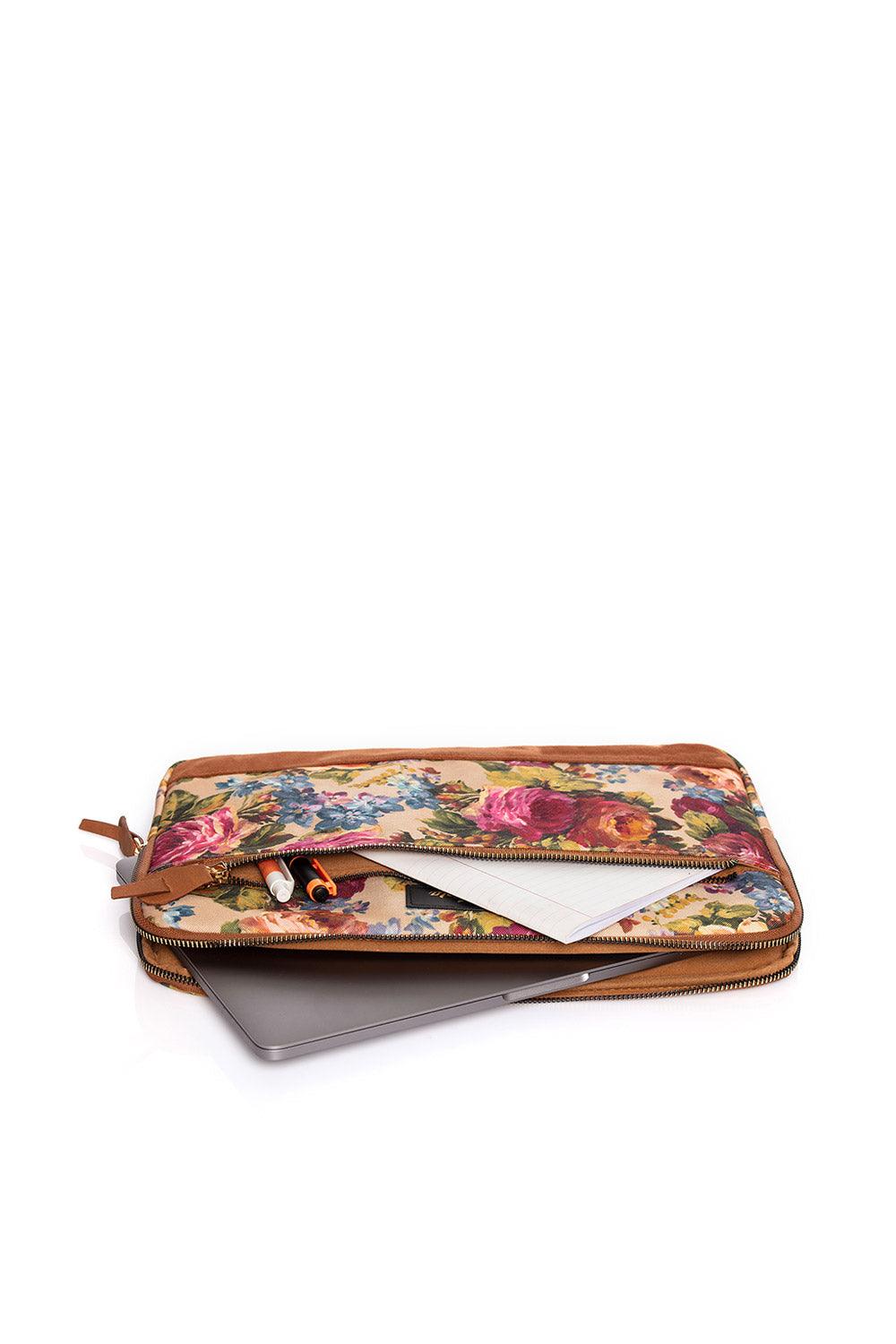 Fudela-Fudela 13-14 inch Flowers Macbook- Laptop Bag-Laptop Çantası-3-Milagron.com