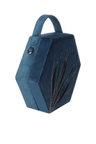 Geomi-Hexagon Çanta - Petrol Mavisi-Omuz Çantası-3-Milagron.com