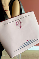 Geomi-Mun Tote - Travel Size - Gül Kurusu-Omuz Çantası-1-Milagron.com