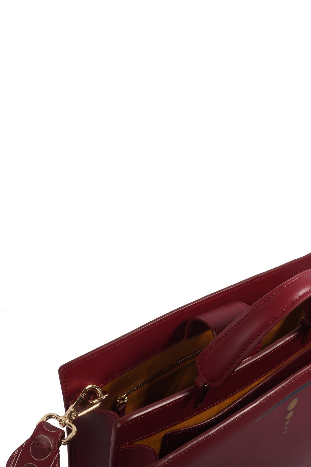 Geomi-Ray Çanta - Bordo-Omuz Çantası-7-Milagron.com