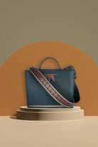 Geomi-Ray Çanta - Lacivert Dots-Omuz Çantası-6-Milagron.com