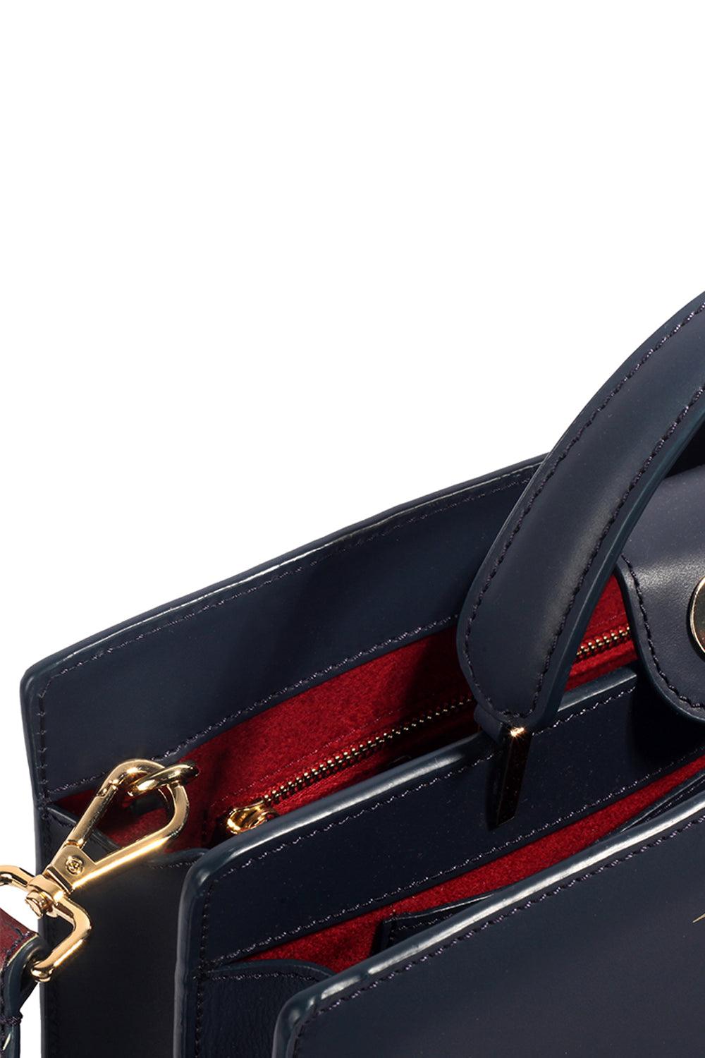 Geomi-Ray Çanta - Lacivert Lines-Omuz Çantası-4-Milagron.com