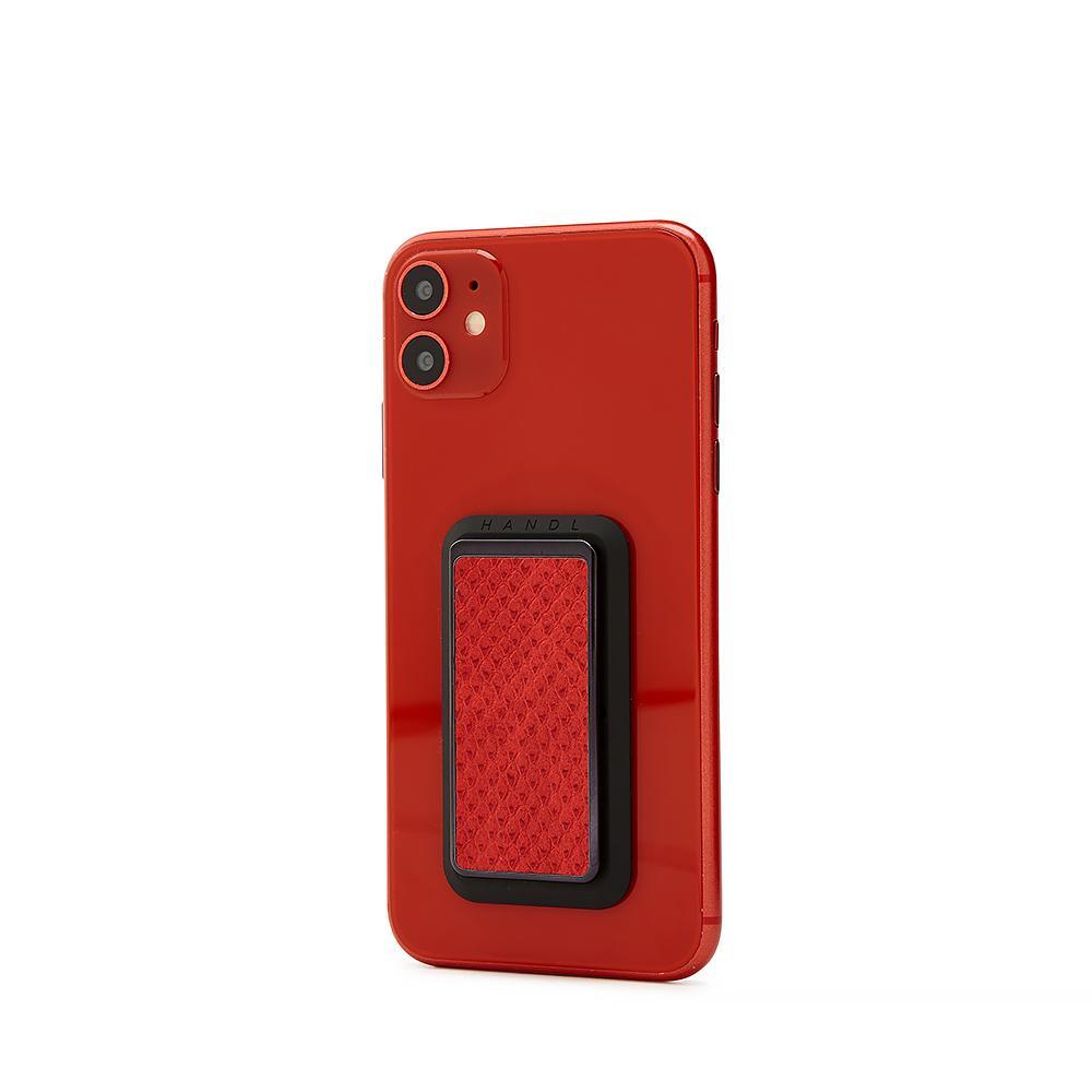 Handl New York-HANDLstick ANIMAL RED SNAKESKIN Stand Özellikli Telefon Tutucu-Telefon Tutucu-3-Milagron.com