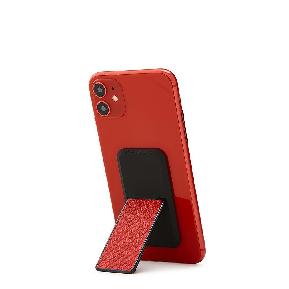 Handl New York-HANDLstick ANIMAL RED SNAKESKIN Stand Özellikli Telefon Tutucu-Telefon Tutucu-4-Milagron.com