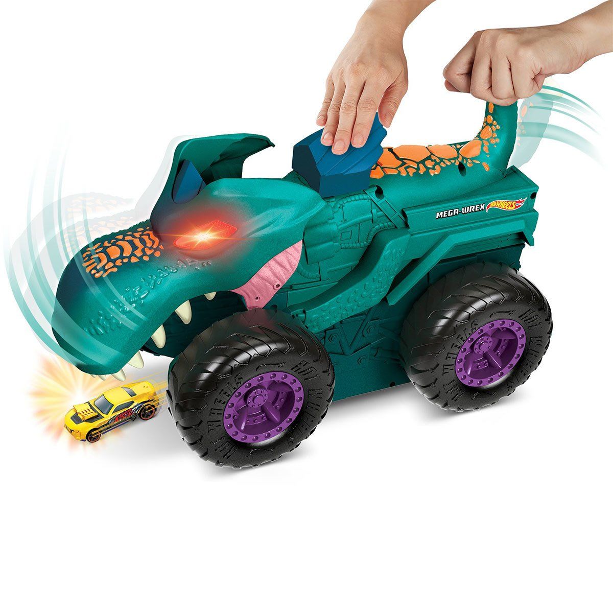 Hot Wheels-Monster Trucks Araba Yiyen Wrex, Monster Trucks-Oyuncak Arabalar ve Setleri-6-Milagron.com