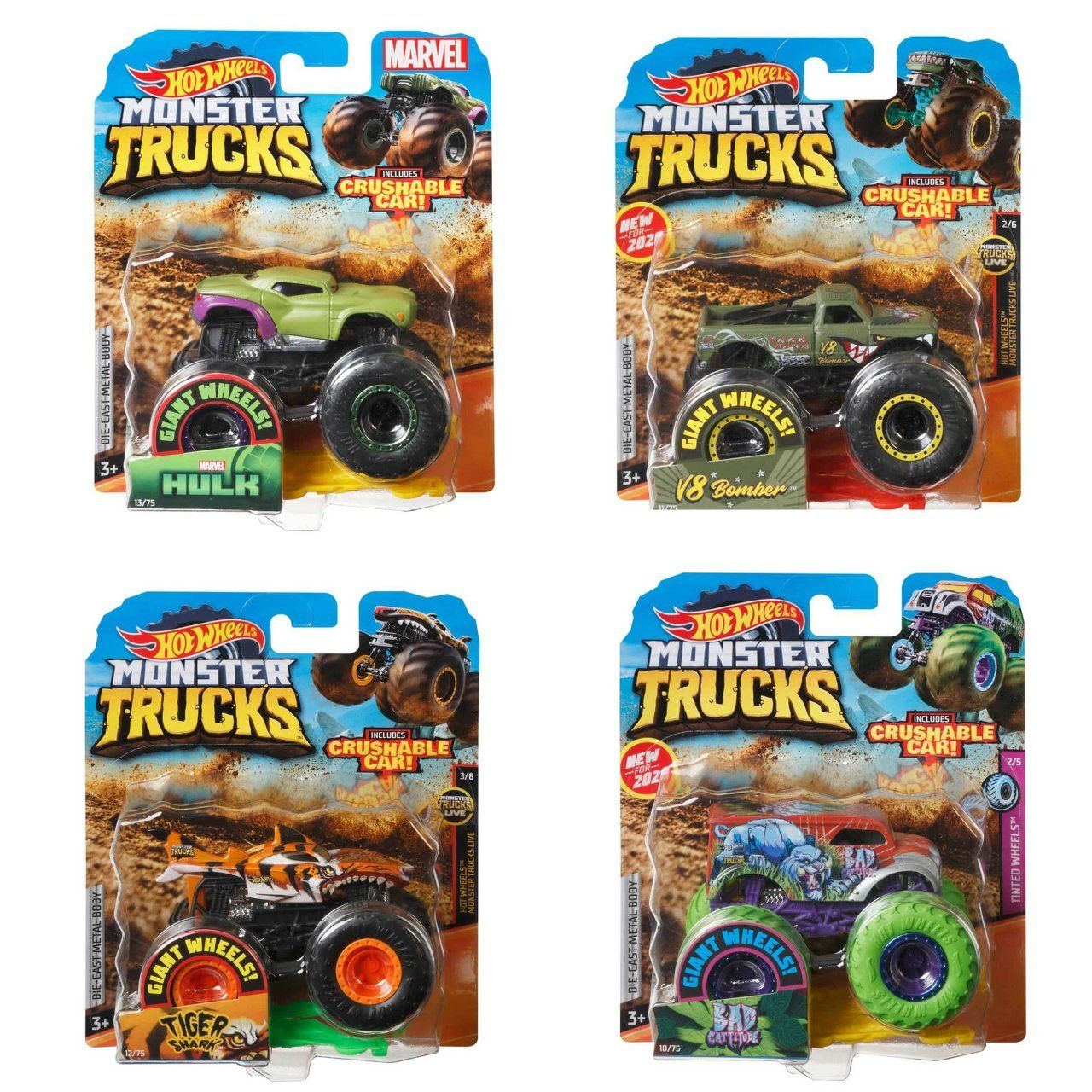 Hot Wheels-Monster Trucks Arabalar-Oyuncak Araçlar ve Setleri-3-Milagron.com