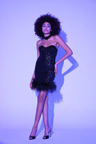 Iquoniq-Flechazo Dress in Black-Elbise-1-Milagron.com