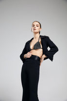 Iquoniq-Veronica Cropped Blazer-Top-1-Milagron.com