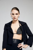 Iquoniq-Veronica Cropped Blazer-Top-4-Milagron.com