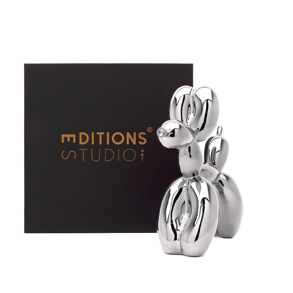 Jeff Koons-Jeff Koons Balloon Dog (Large) Silver-Biblo-6-Milagron.com