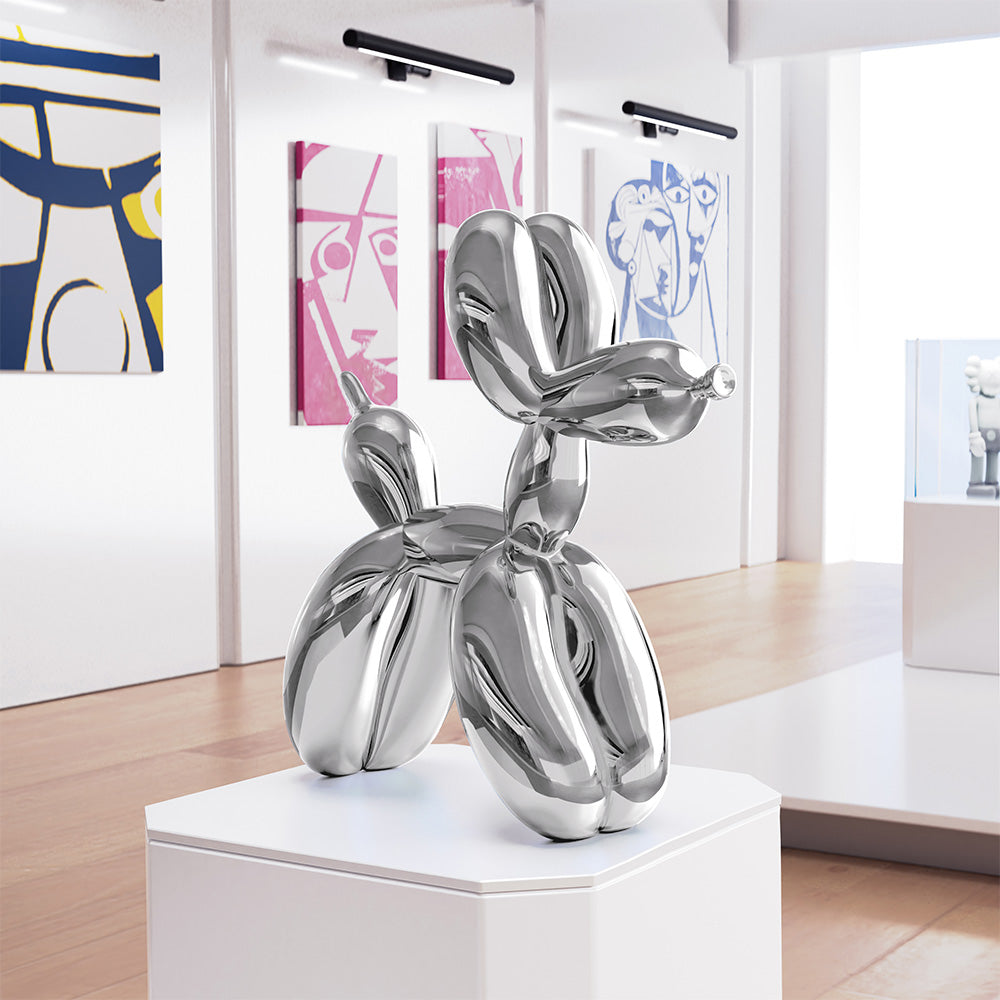 Jeff Koons-Jeff Koons Balloon Dog (Large) Silver-Biblo-7-Milagron.com