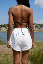 Kahshan-Deya Beyaz Şort-Şort-3-Milagron.com