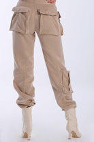 Kahshan-Doyenne Cargo Pants Beige-Pantolon-2-Milagron.com