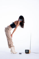 Kahshan-Doyenne Cargo Pants Beige-Pantolon-4-Milagron.com