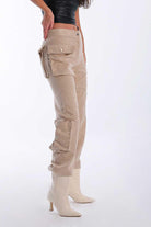 Kahshan-Doyenne Cargo Pants Beige-Pantolon-8-Milagron.com