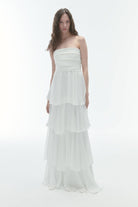Karrla-Lea Maxi Dress With Ruffles-Elbise-1-Milagron.com