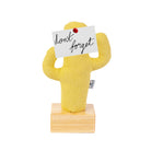 Kayigo-Cactus Lavanta Dolgulu Notluk / Ahşap Sarı-Masaüstü Organizer-2-Milagron.com