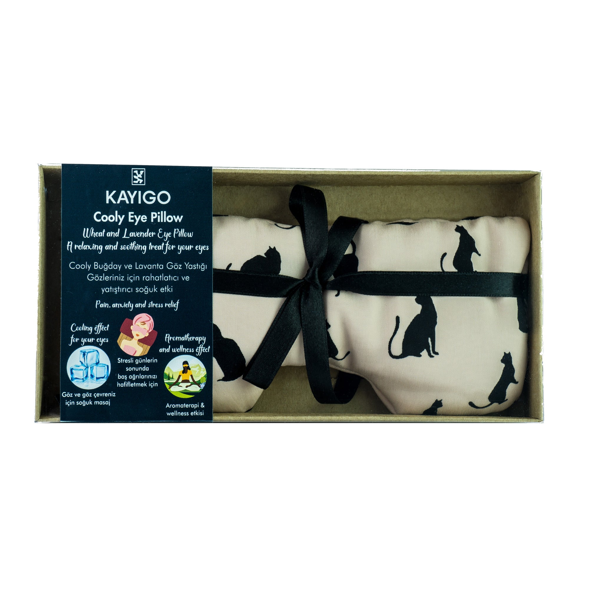 Kayigo-Cooly Göz Yastığı Pembe Renk-Göz Bandı-3-Milagron.com