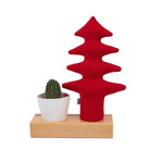 Kayigo-Flowery Saksılı Notluk Kırmızı çam-Masaüstü Organizer-1-Milagron.com