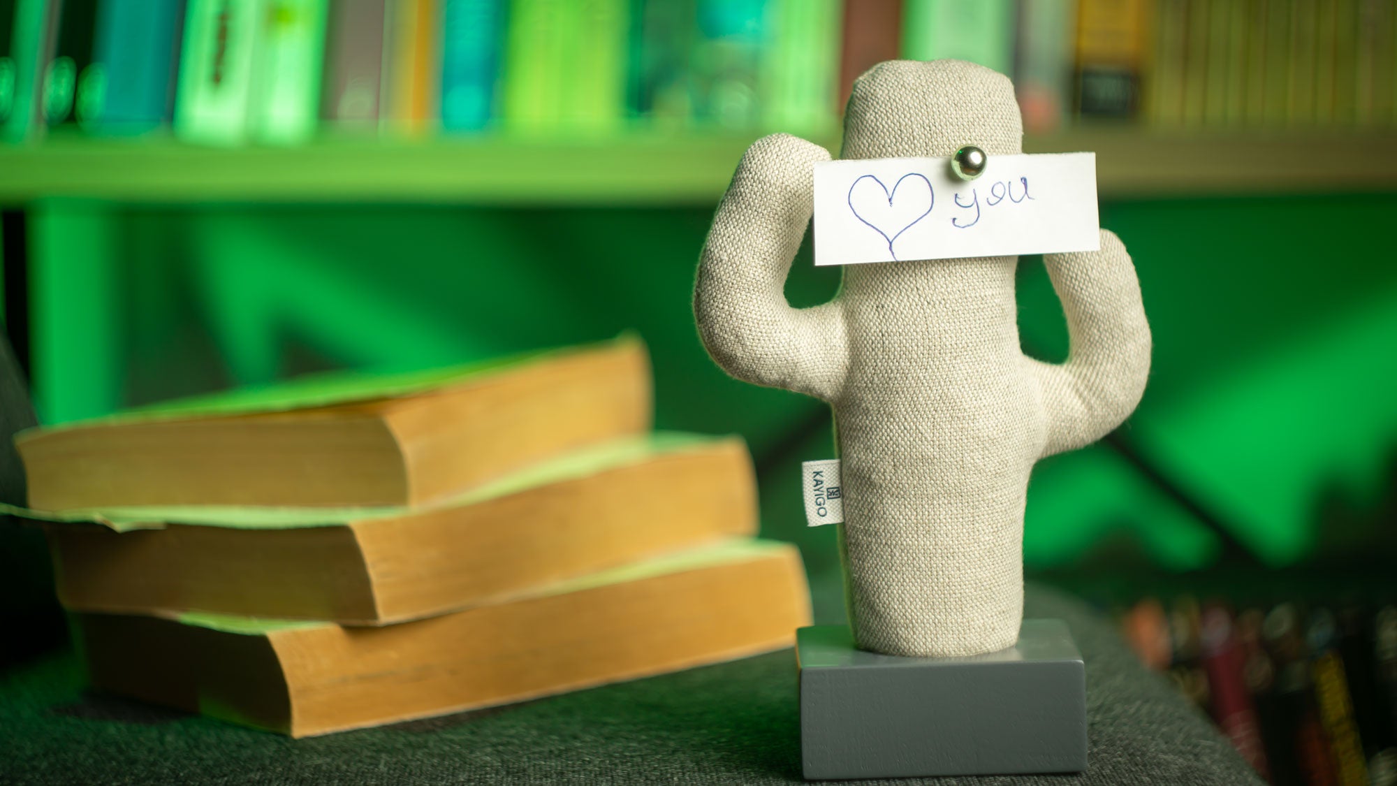 Kayigo-Gri Woody üçlü Ofis Seti Bej Kaktüs-Masaüstü Organizer-4-Milagron.com