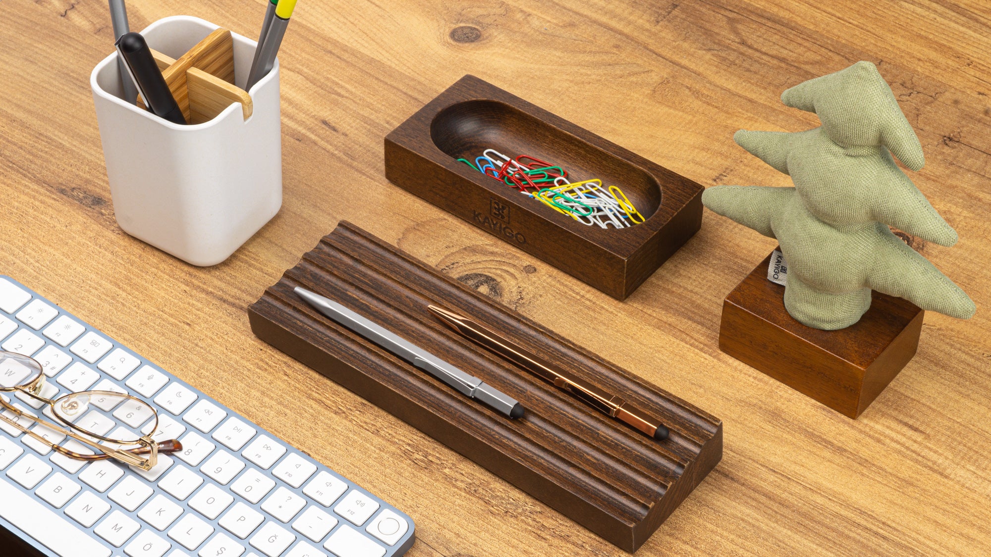 Kayigo-Lavanta Dolgulu Yeşil çam Notluk-Masaüstü Organizer-3-Milagron.com