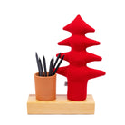 Kayigo-Lavender Kalemlik & Notluk Kırmızı çam-Masaüstü Organizer-1-Milagron.com