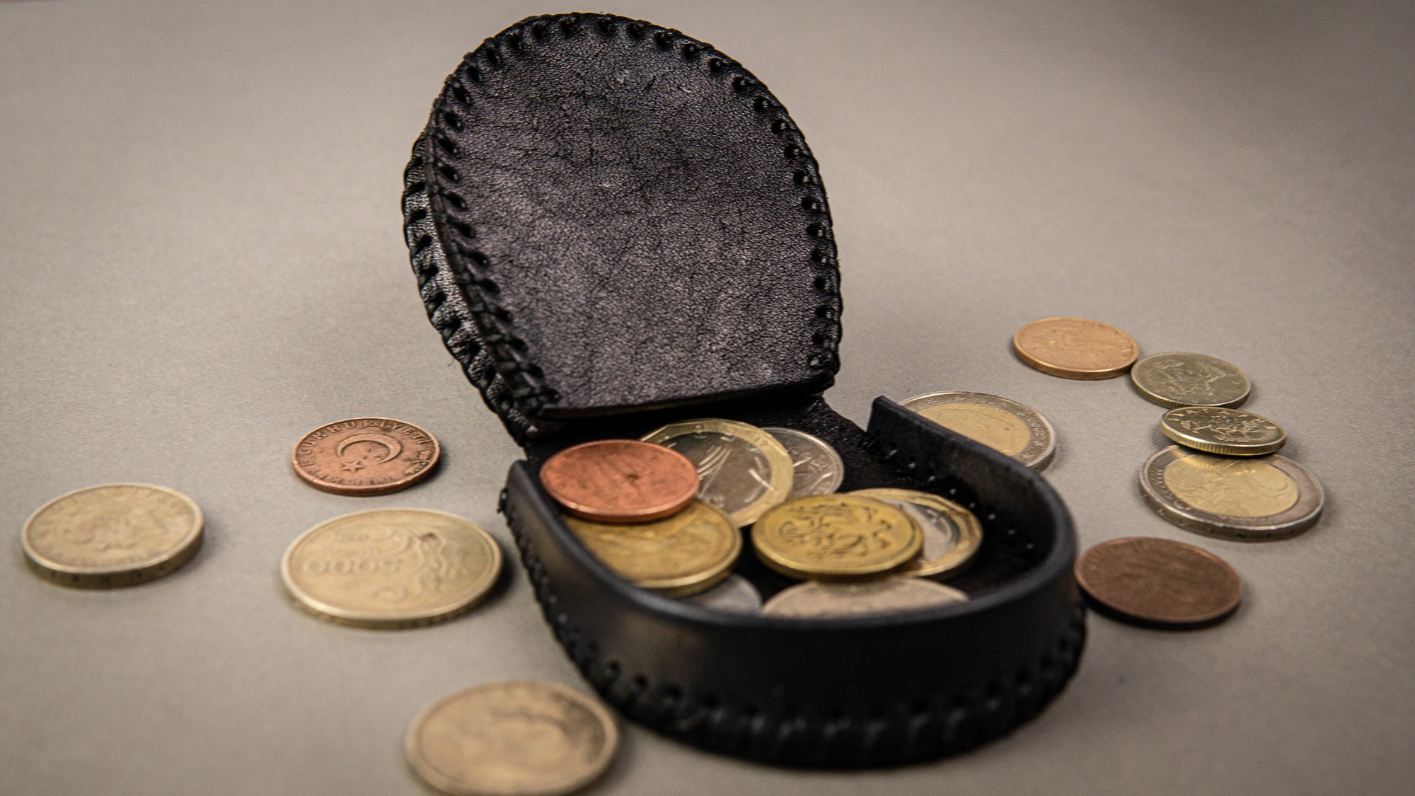 Kayigo-Pouchy Bozuk Para Cüzdanı Siyah-Cüzdan & Kartlık-5-Milagron.com