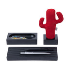 Kayigo-Siyah Woody Kırmızı Cactus üçlü Set-Masaüstü Organizer-1-Milagron.com