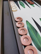 Kayigo-Tavla Yeşi̇l Yaprak Desenli̇-Tavla-4-Milagron.com