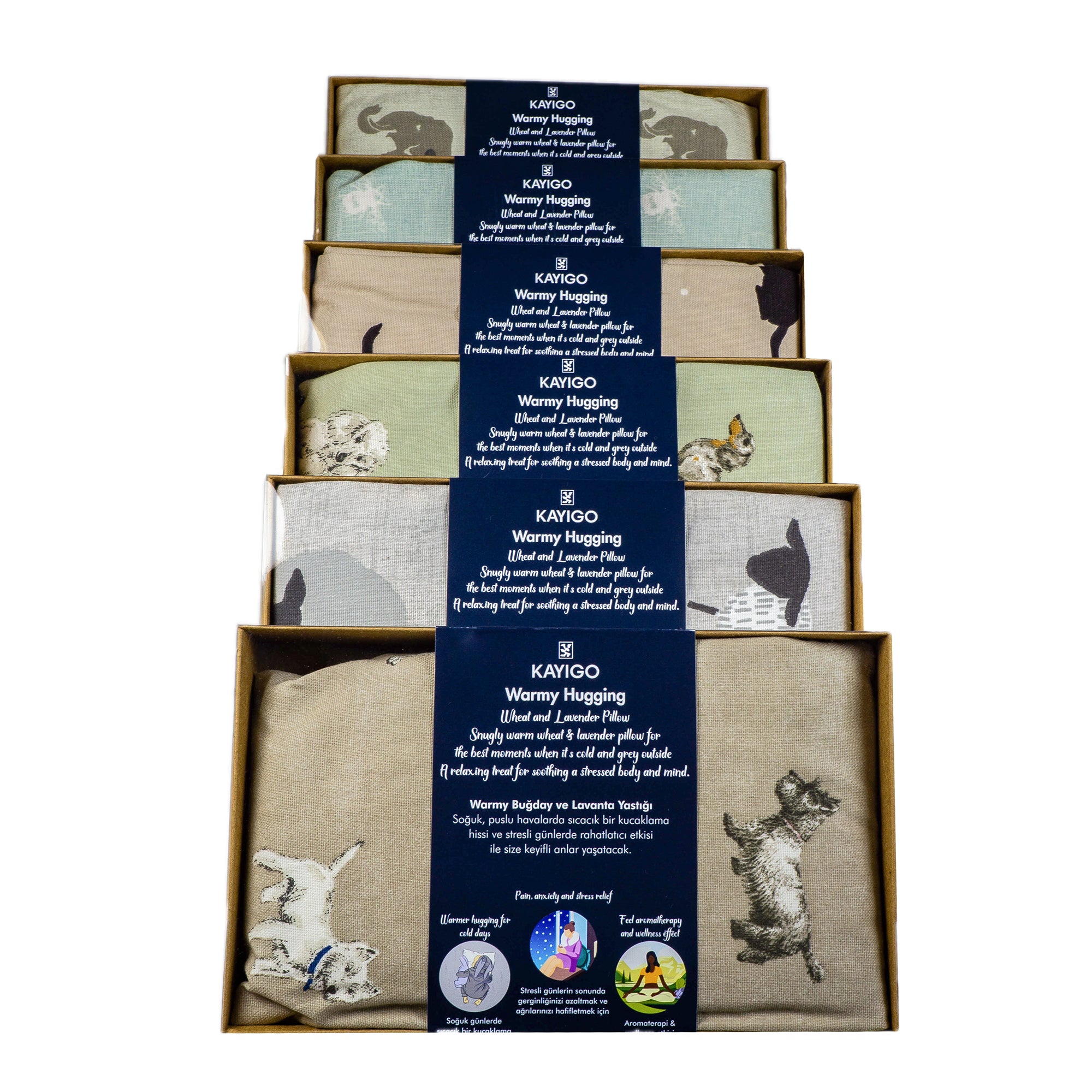 Kayigo-Warmy Ilık Sarılma Yastığı Black Dog-Boyun Yastığı-5-Milagron.com