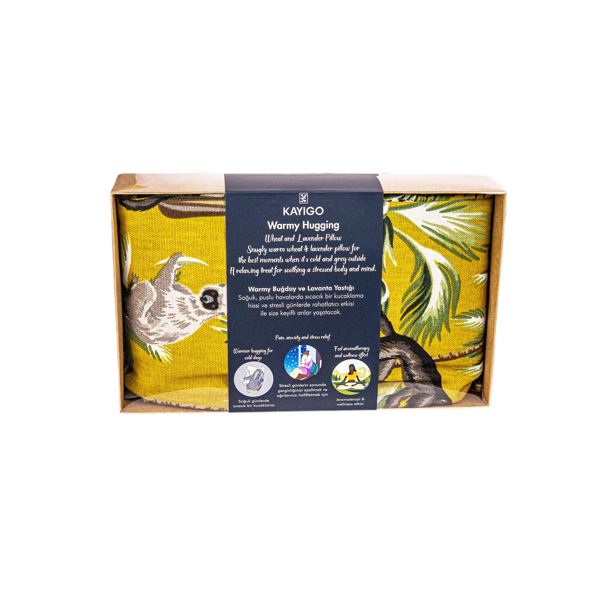 Kayigo-Warmy Ilık Sarılma Yastığı Maymun-Boyun Yastığı-3-Milagron.com