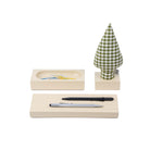 Kayigo-Woody Krem üçlü Ofis Seti Pötikareli Selvi-Masaüstü Organizer-1-Milagron.com