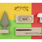 Kayigo-Woody Krem üçlü Ofis Seti Pötikareli Selvi-Masaüstü Organizer-2-Milagron.com