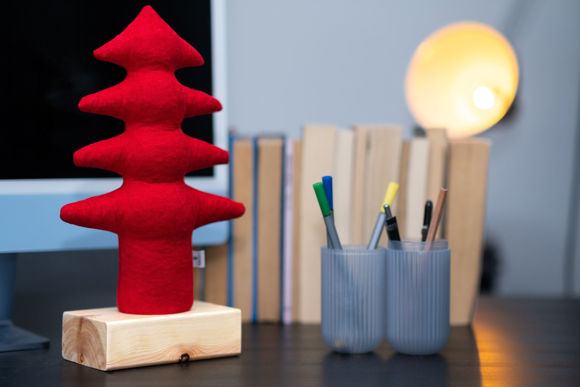 Kayigo-çam Xl Lavanta Dolgulu Notluk Kırmızı-Masaüstü Organizer-3-Milagron.com