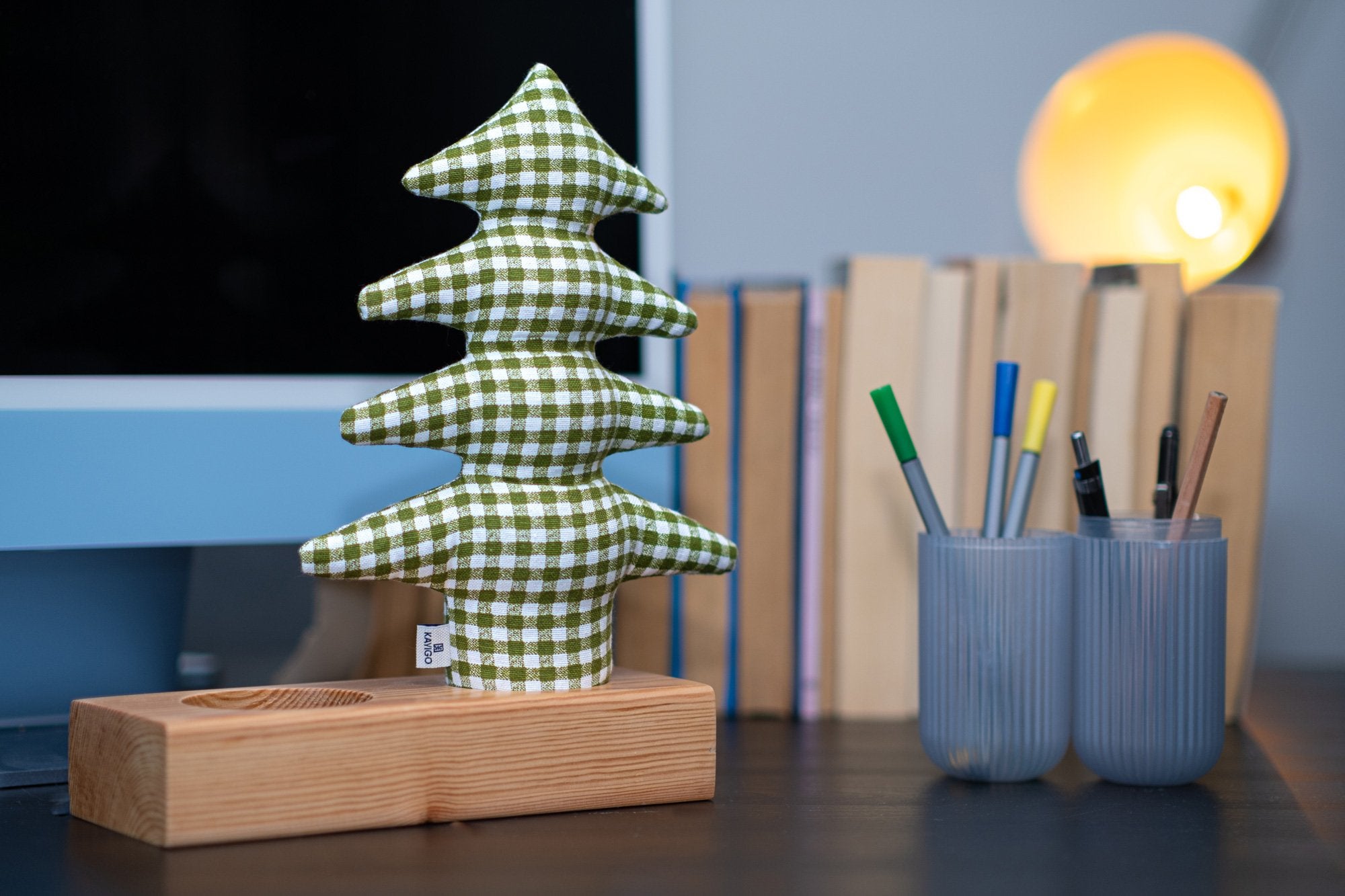 Kayigo-çam Xl + Station Lavanta Dolgulu Organizer Pötikareli-Masaüstü Organizer-5-Milagron.com