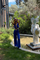 LA LOUVE-Majorelle Blue Büstiyer-Top-2-Milagron.com