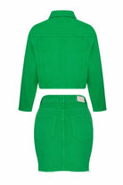 LA LOUVE-Serpent Denim Etek-Ceket Takım-Alt - Üst Takım-4-Milagron.com