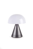 Lexon-Mina L Led Lamba Ve Bluetooth Hoparlör Metalik Gri-Led Lamba-1-Milagron.com