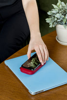 Lexon-Powersound Deri Kablosuz şarj Cihazı Ve Bluetooth Hoparlör Kırmızı-Taşınabilir Hoparlör-4-Milagron.com