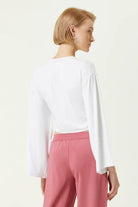 Liquide-SORUNLU - Chakra Bluz Beyaz-Bluz-2-Milagron.com