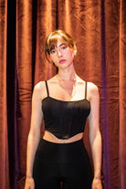 Liquide-SORUNLU - Chanti Bralet Siyah-Spor Üstü-1-Milagron.com