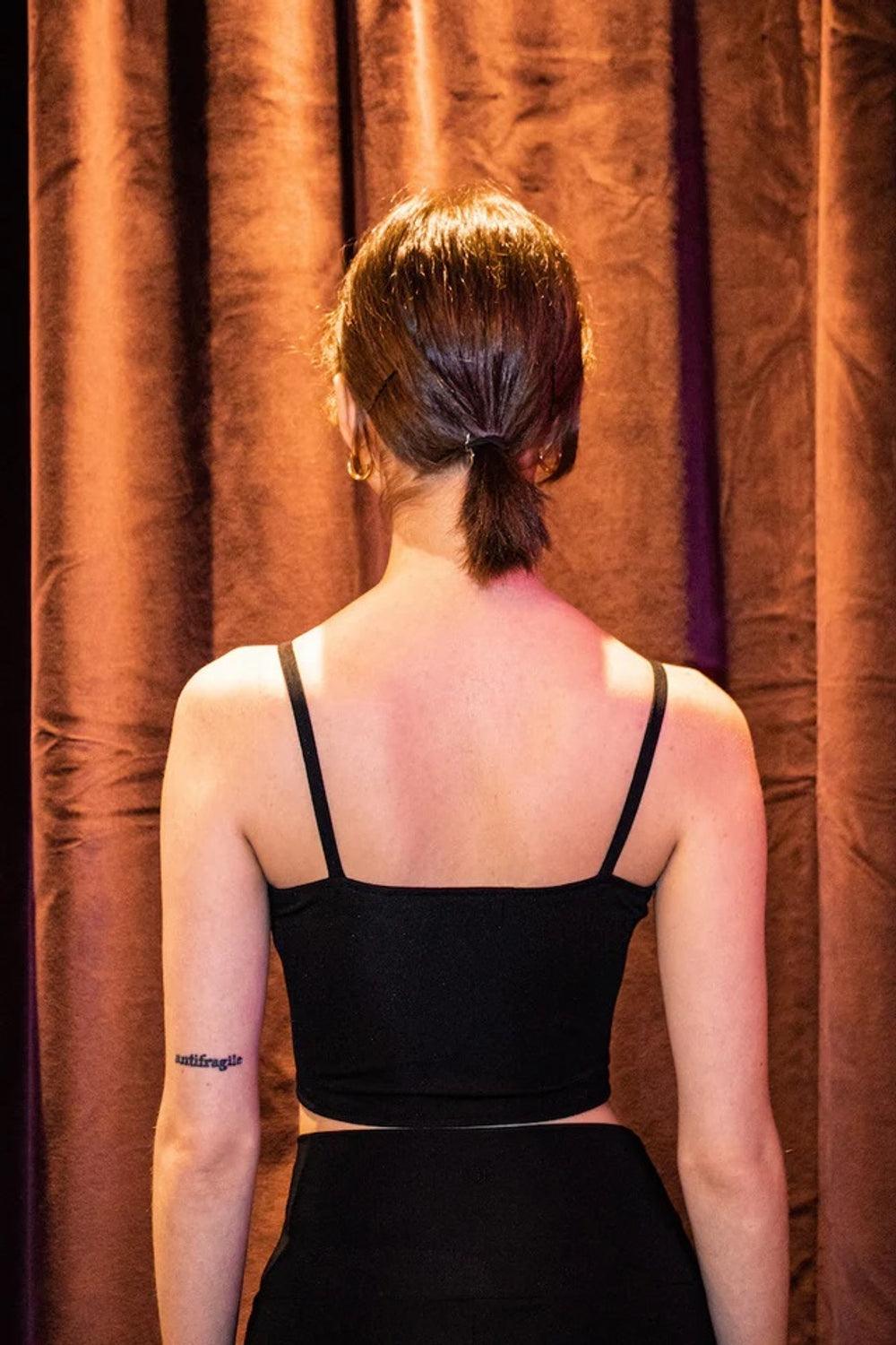 Liquide-SORUNLU - Chanti Bralet Siyah-Spor Üstü-2-Milagron.com