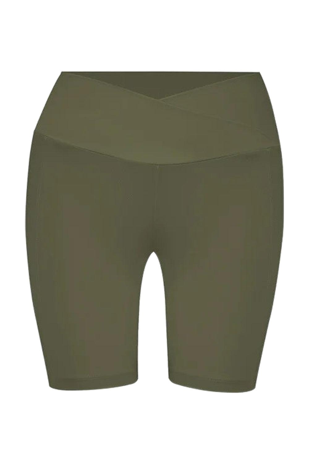 Liquide-SORUNLU - Soleil Biker Tayt Haki-Tayt-1-Milagron.com