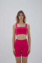 Liquide-SORUNLU - Stria Biker Tayt Pembe-Tayt-1-Milagron.com