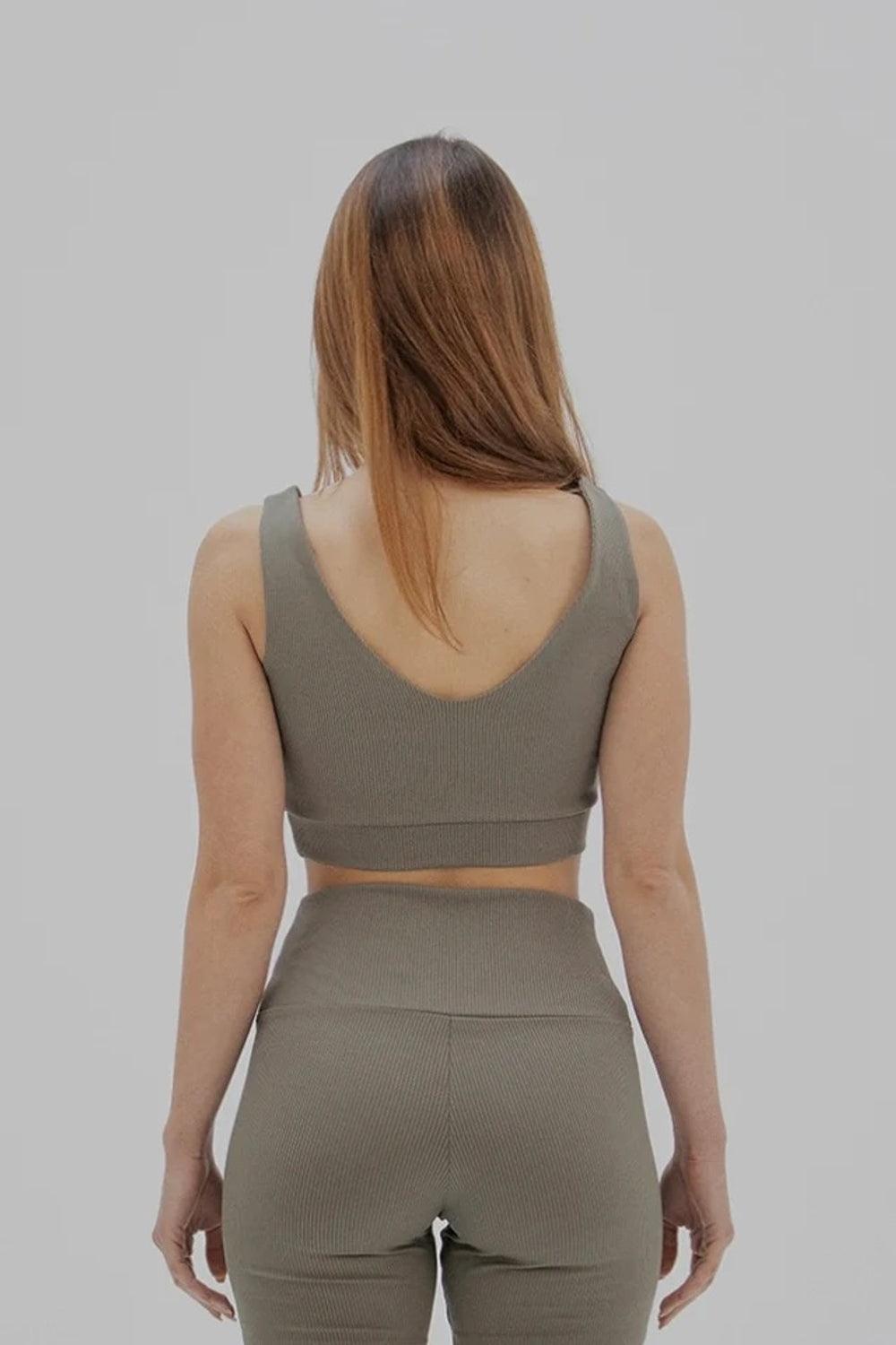 Liquide-SORUNLU - Stria Nan Bralet Haki-Spor Üstü-2-Milagron.com