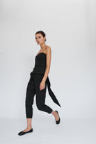 Mirimalist-Flow Siyah Büstiyer-Bluz-3-Milagron.com